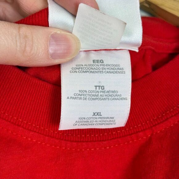 Vintage Universal Studios Hollywood Woody Woodpecker Red T-Shirt Size XXL - Picture 5 of 10